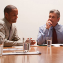 Two businessmen in a meeting - Boyd Insurance